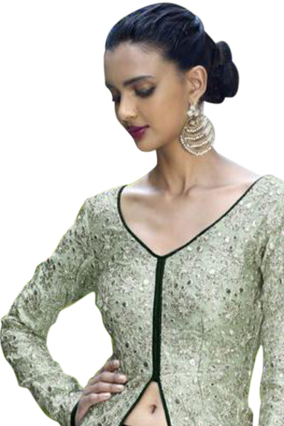 light-green-dark-green-embroided-straight-cut-suit-in-bhagaluri-silk