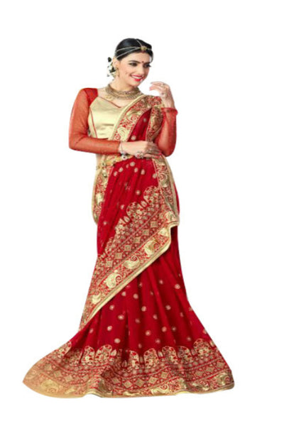 red-embroidered-saree-in-georgette