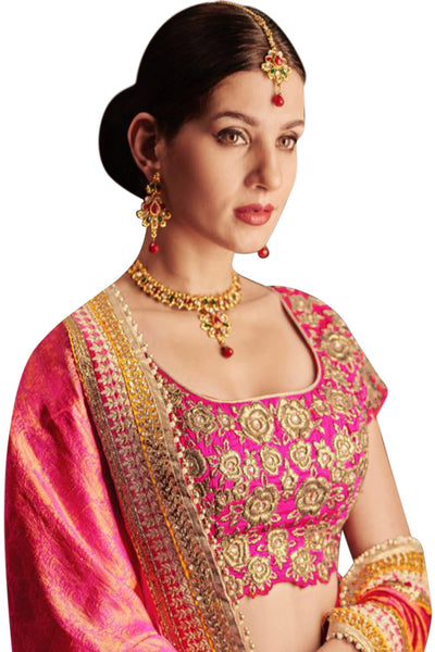 pink-mustard-half-and-half-saree-in-jacquard-art-silk